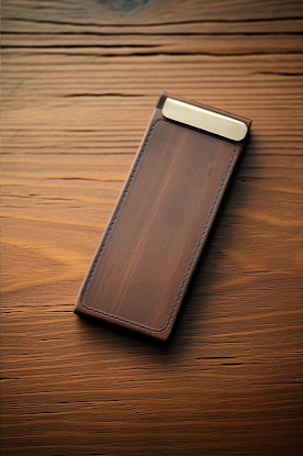 Mini Leather Wallet with Coin Pocket