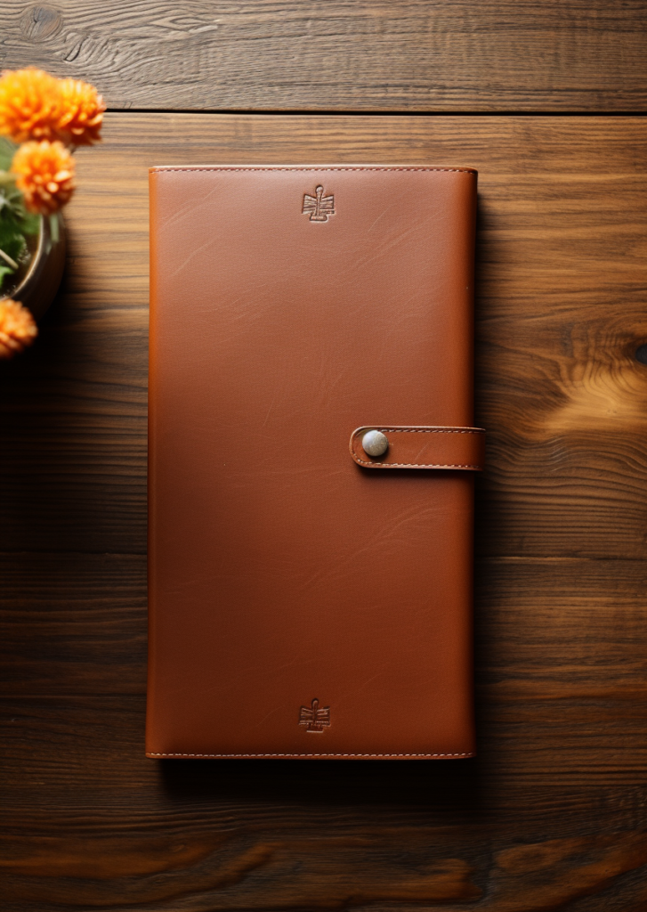 Close up of crocodile leather wallet texture